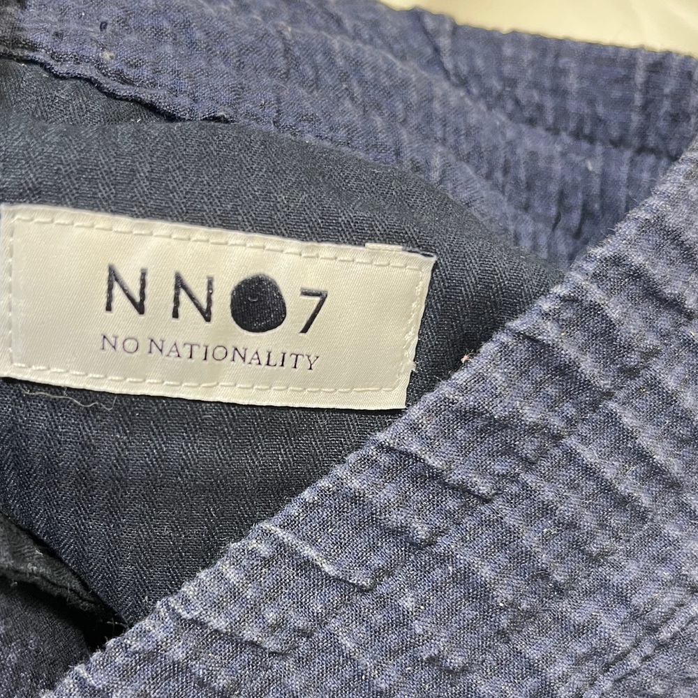 NN07 Blue Textured Shorts size 28